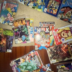 Comic books (avengers, Spider-Man, X-men)
